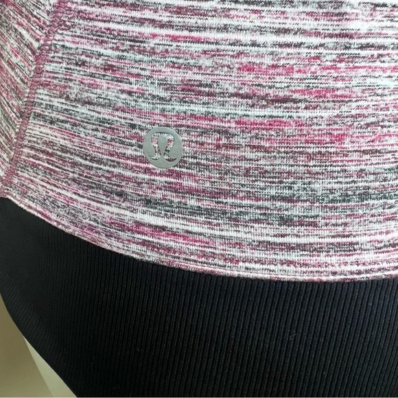 Lululemon Runderful 1/2 Zip Space Dye Camo Berry Rumble Multi / Black - Picture 6 of 7